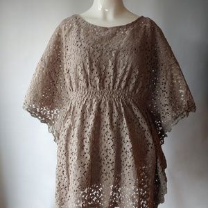 Valerie Stevens Cinched Tunic Top Sz Small